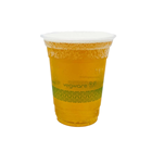 Vegware 14oz PLA Clear Leaf Cold Cup | Best Compostable Cup Supplier | Good Food Warehouse
