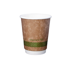 Vegware 8oz Kraft Double Wall Coffee Cup | Compostable Coffee Cups | Good Food Warehouse