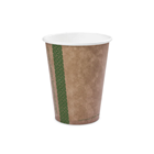 Vegware 8oz Kraft Single Wall Coffee Cup | Compostable Coffee Cups | Good Food Warehouse