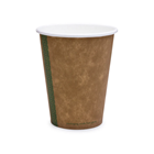 Vegware 12oz Kraft Single Wall Coffee Cup | Compostable Coffee Cups | Good Food Warehouse