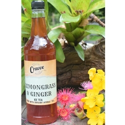 Organic Ice Tea Syrup 750ml - Lemongrass Ginger - Cravve (1x750ml)