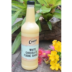 Fudge Sauce 750ml - White Chocolate - Cravve (1x750ml)