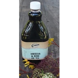 Organic Ice Tea Syrup 2ltr - Hibiscus Rose - Cravve (1x2ltr)