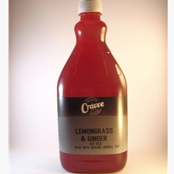 Organic Ice Tea Syrup 2ltr - Lemongrass Ginger - Cravve (1x2ltr)