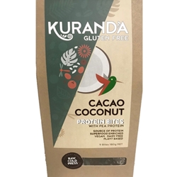 Order from Kuranda Wholefoods Online via Good Food Warehouse. Wholesale 180g Cacao Coconut Protein Bites.