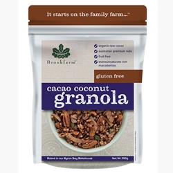 Brookfarm 350g Gluten Free Cacao Coconut Granola