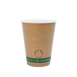 12oz PLA Single Wall Kraft Compostable Cups | Wholesale Coffee Cups | Good Food Warehouse