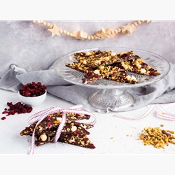 Brookfarm Festive Cranberry Macadamia Chocolate Bark Recipe