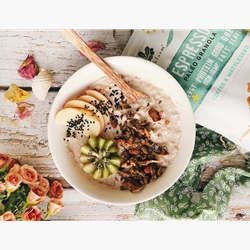 Cinnamon Bun Bircher with Espresso Granola | Brookfarm Muesli Supplier | Good Food Warehouse