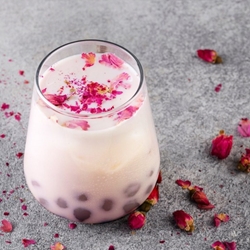 Rose Bubble Tea Recipe | Shott Light Fruit Syrup Supplier | Good Food Warehouse