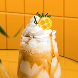 Flamed Orange Frappe Recipe | Shott Light Fruit Syrup Supplier | Good Food Warehouse