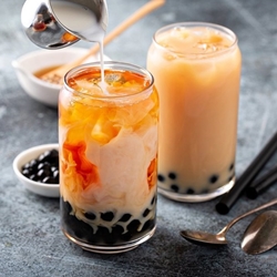 Caramel Bubble Tea Recipe | Shott Light Fruit Syrup Distributor| Good Food Warehouse