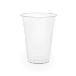 Vegware 16oz PLA Clear Plain Cold Cup | Best Compostable Cup Supplier | Good Food Warehouse
