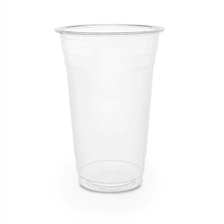 Vegware 20oz PLA Clear Plain Cold Cup | Best Compostable Cup Supplier | Good Food Warehouse