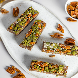 Fig Pecan Health Bar Supplier | Food Service Healthy Slices | Good Food Warehouse
